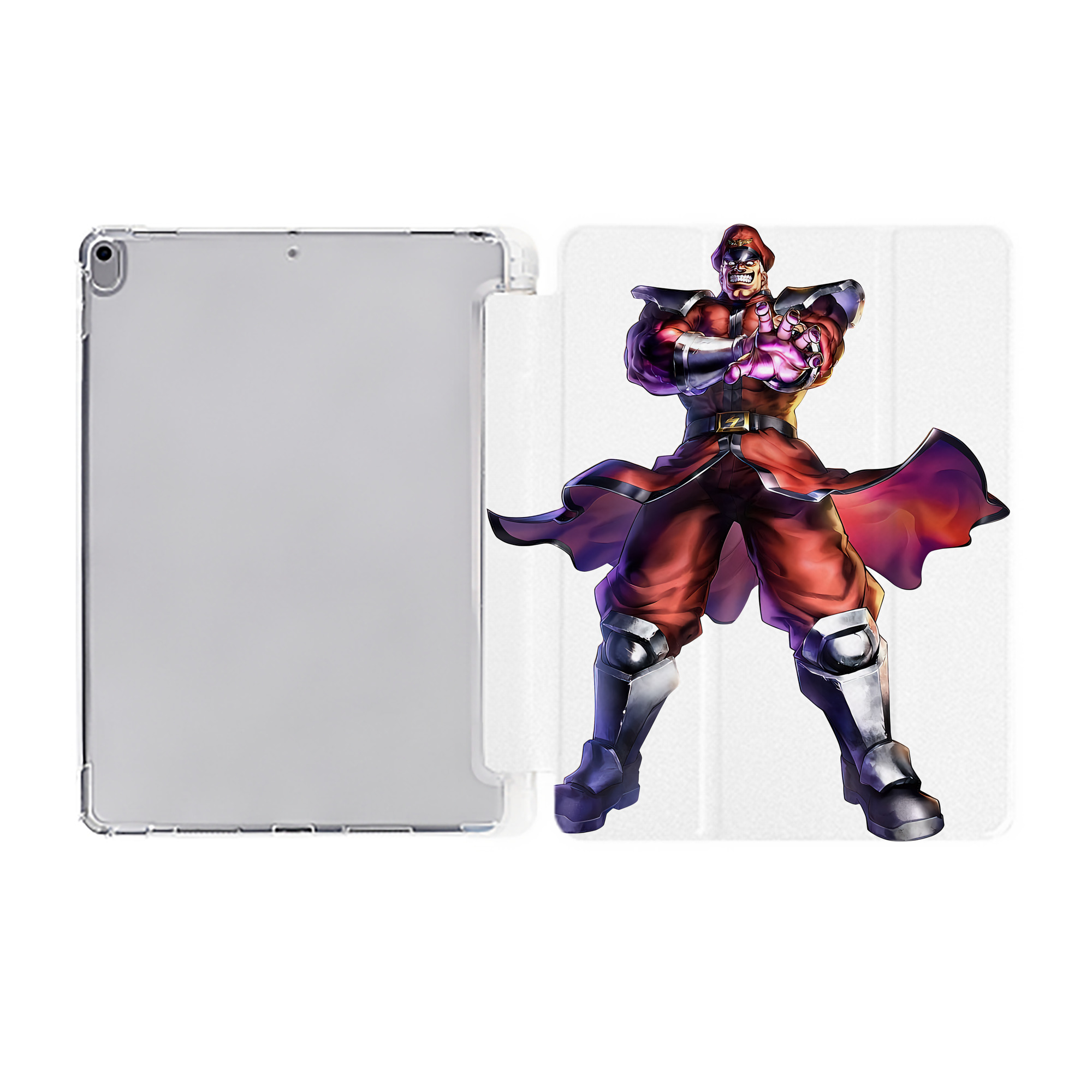 （画像用） 北斗の拳 Fist of the North Star IPad ケース ペン収納付き 三つ折りスタンド PUレザー×シリコン 対応機種9.5/10.5/10.9インチ
